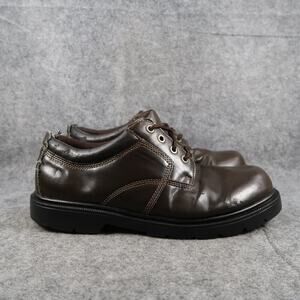 Route 66 Shoes Mens 9.5 Derby Oxford Casual Retro Chunky Brown Lace Up 90s Y2k